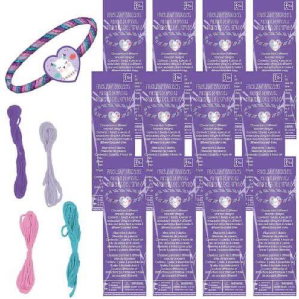 BRAND NEW llama themed friendship brackets party favors / favours / giveaways